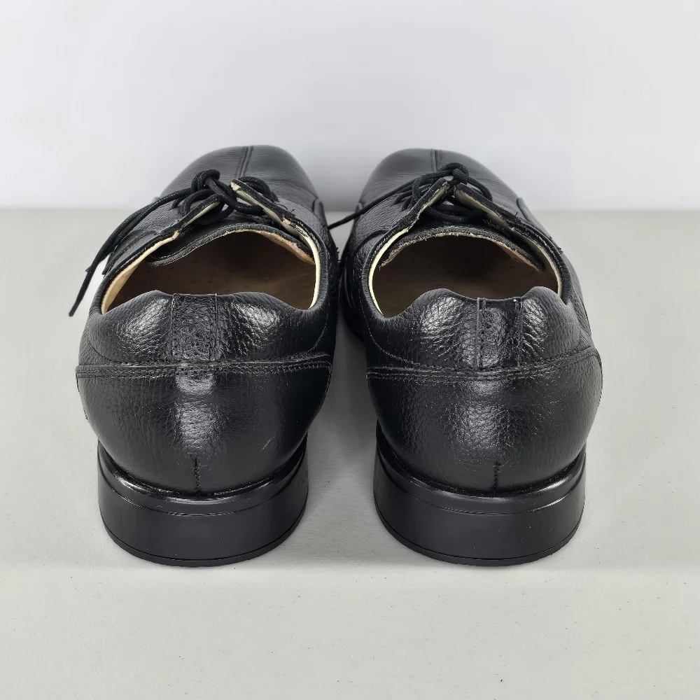 Men’s Studio Belvedere Bay Bridge Black Leather Dress Shoes 11 EEE Wide Width